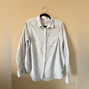 Eden & Olivia Pinstripe Lightweight Button Down Shirt